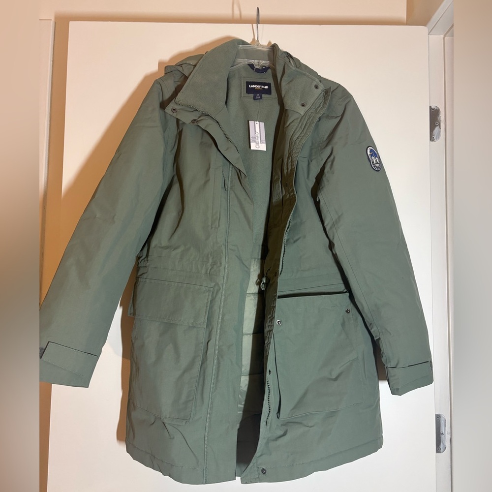 Lands' End Olive Green Squall Jacket